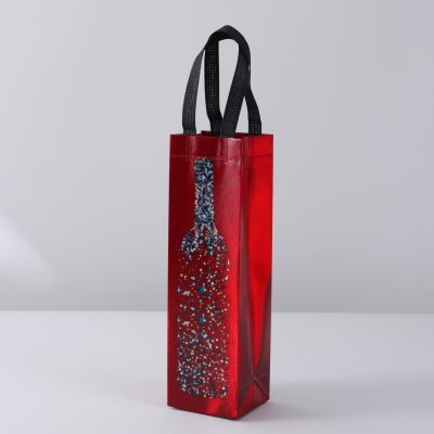 紅酒包裝袋無紡布紅酒瓶手提袋單支雙支通用葡萄酒白酒袋子禮品袋