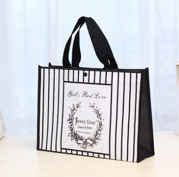 服裝覆膜無紡布袋定做 無紡布購物袋廣告包裝袋子